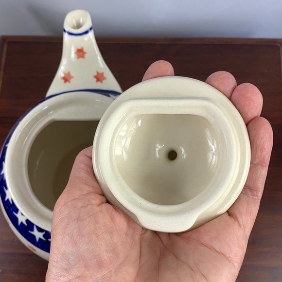 Vintage Boslawiec Pottery Tea Pot - Picture 8 of 8